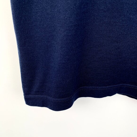 CM0232 Louis Vuitton Navy Blue Crewneck T-Shirt - Picture 4 of 7